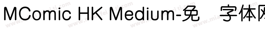MComic HK Medium字体转换